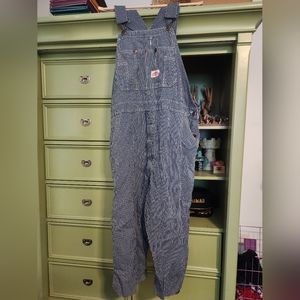 Vintage Railroad Stripe Overalls